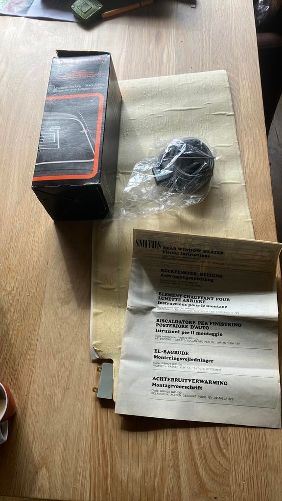 Vintage Smiths achterruitverwarming 12 volt, Ophalen of Verzenden, Nieuw