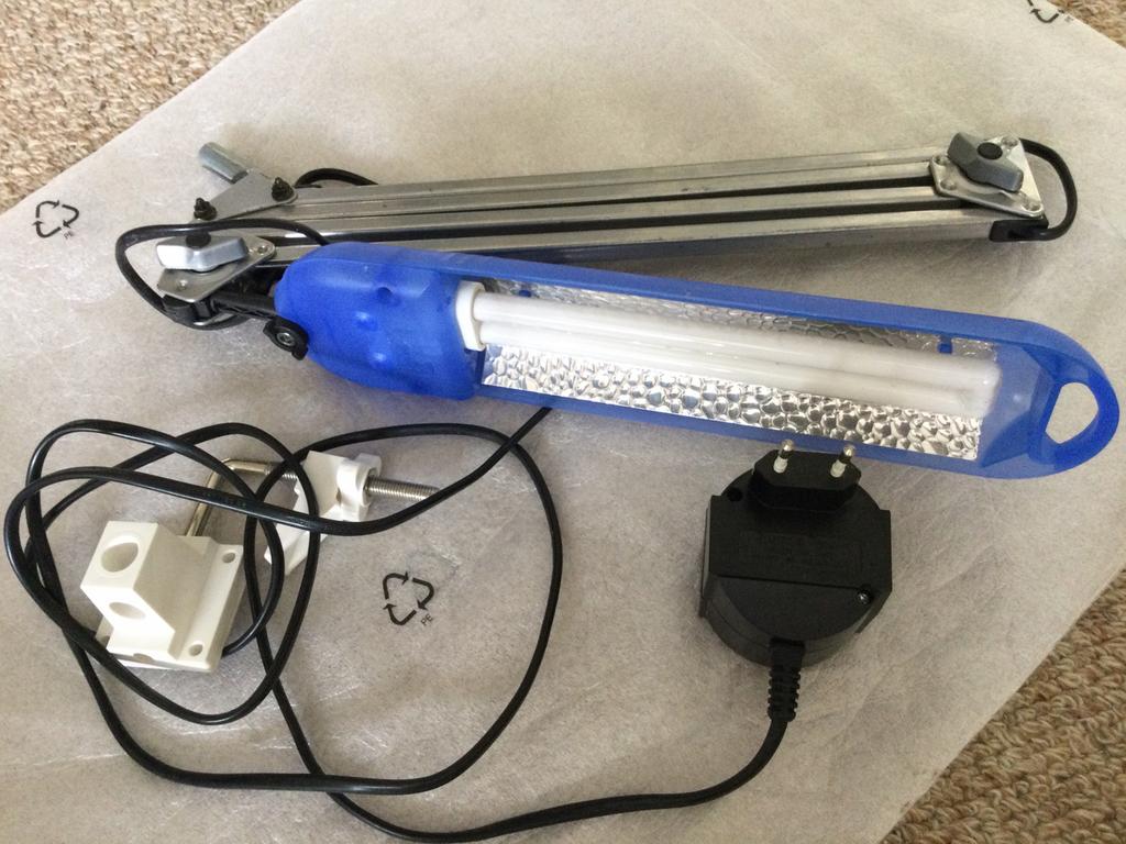 Tafellamp bureau lamp hobby lamp retro compleet met, Ophalen of Verzenden, Zo goed als nieuw, Minder dan 50 cm