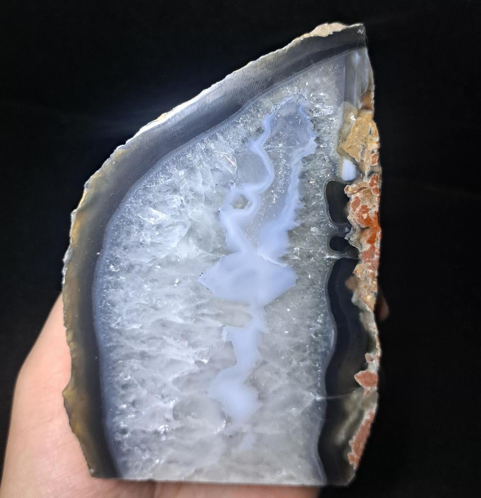 Naturel Agaateinde edelstenen verzameling natuursteen stenen, Ophalen of Verzenden