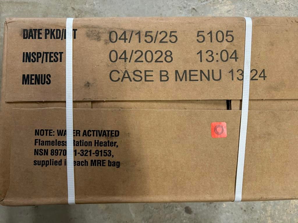 US Army MRE rantsoen doos, Verzamelen, Militaria | Algemeen, Ophalen of Verzenden, Landmacht, Amerika, Embleem of Badge