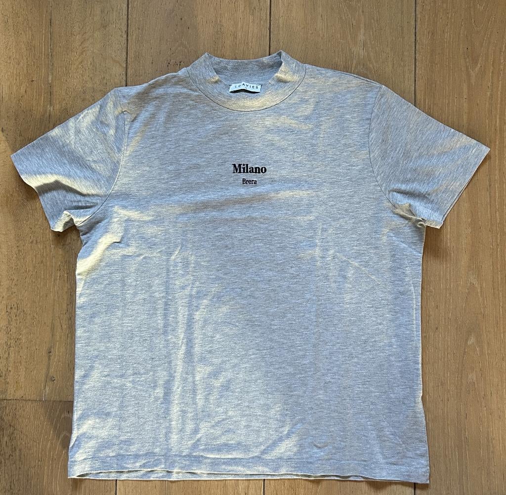 Loavies grijs t-shirt Milano maat M, Maat 38/40 (M), Ophalen of Verzenden, Korte mouw, Grijs