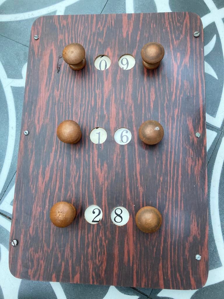 Scorebord biljart, Ophalen of Verzenden, Gebruikt, Overige typen