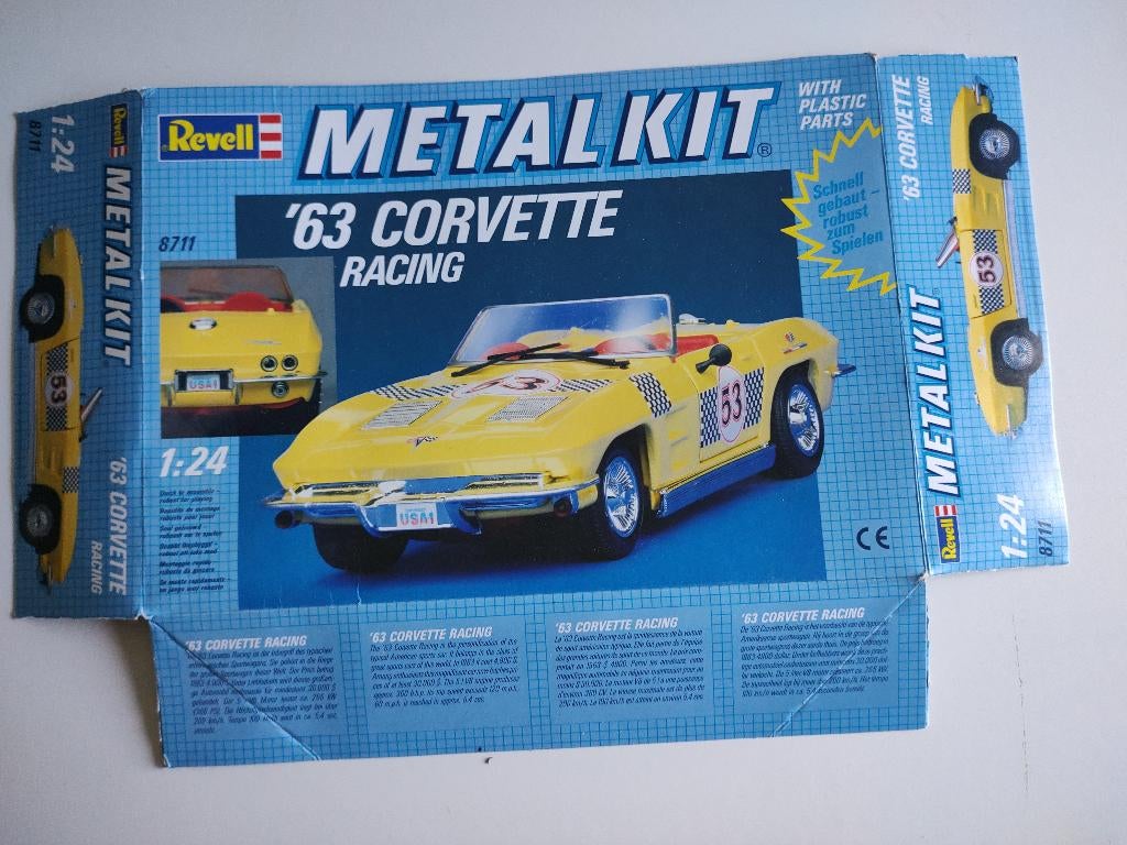 Modelauto Chevrolet Corvette Racing '63, Ophalen of Verzenden, Zo goed als nieuw, Auto, Revell