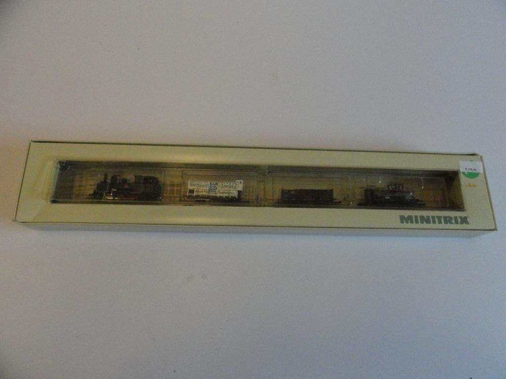 N-spoor set KBay Sts.B Minitrix, Treinset, Gelijkstroom, Trix, Ophalen of Verzenden