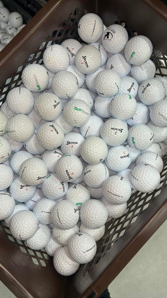 50 Srixon Trispeed Golfballen AAAA, Ophalen of Verzenden, Zo goed als nieuw, Bal(len)