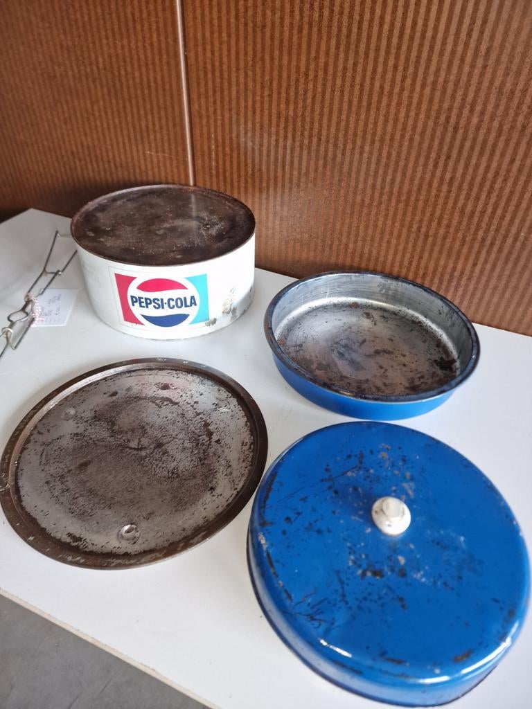 Pepsi  cake trommel, Ophalen, Gebruikt, Gebruiksvoorwerp