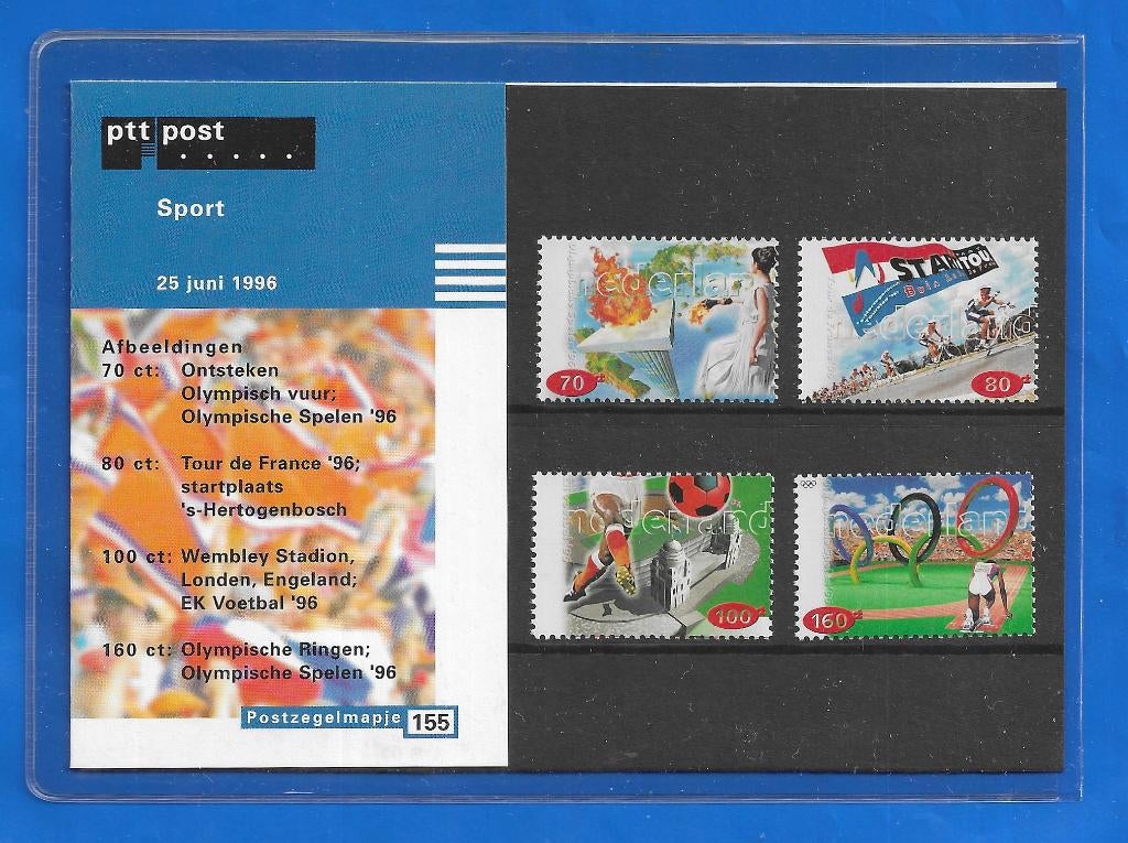Postzegelmapje 155 - Sport 1996, Ophalen of Verzenden, Na 1940, Postfris