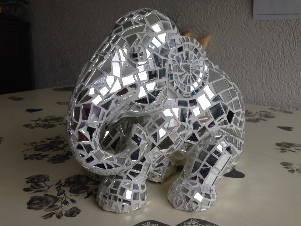 30 cm Elephant Parade zittende olifant, Ophalen of Verzenden