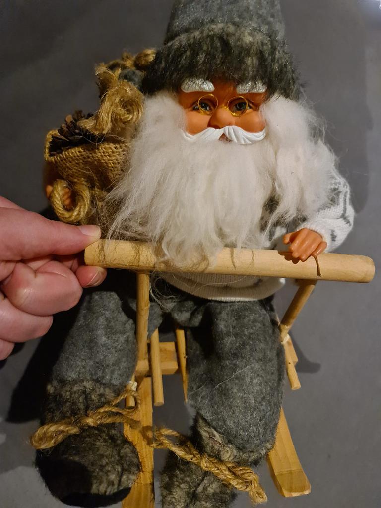 Kerstman op slee  Opwindbaar en beweegt met zijn hoofd, Diversen, Kerst, Verzenden