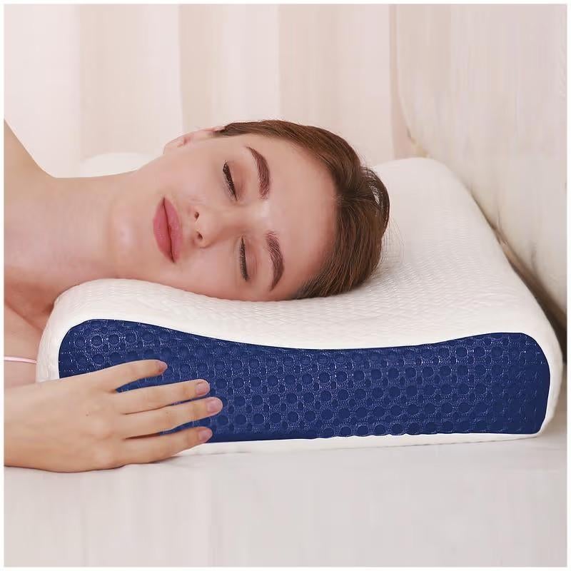 Ergonomisch traagschuim hoofdkussen, Eenpersoons, Wit, Ophalen of Verzenden, Zo goed als nieuw