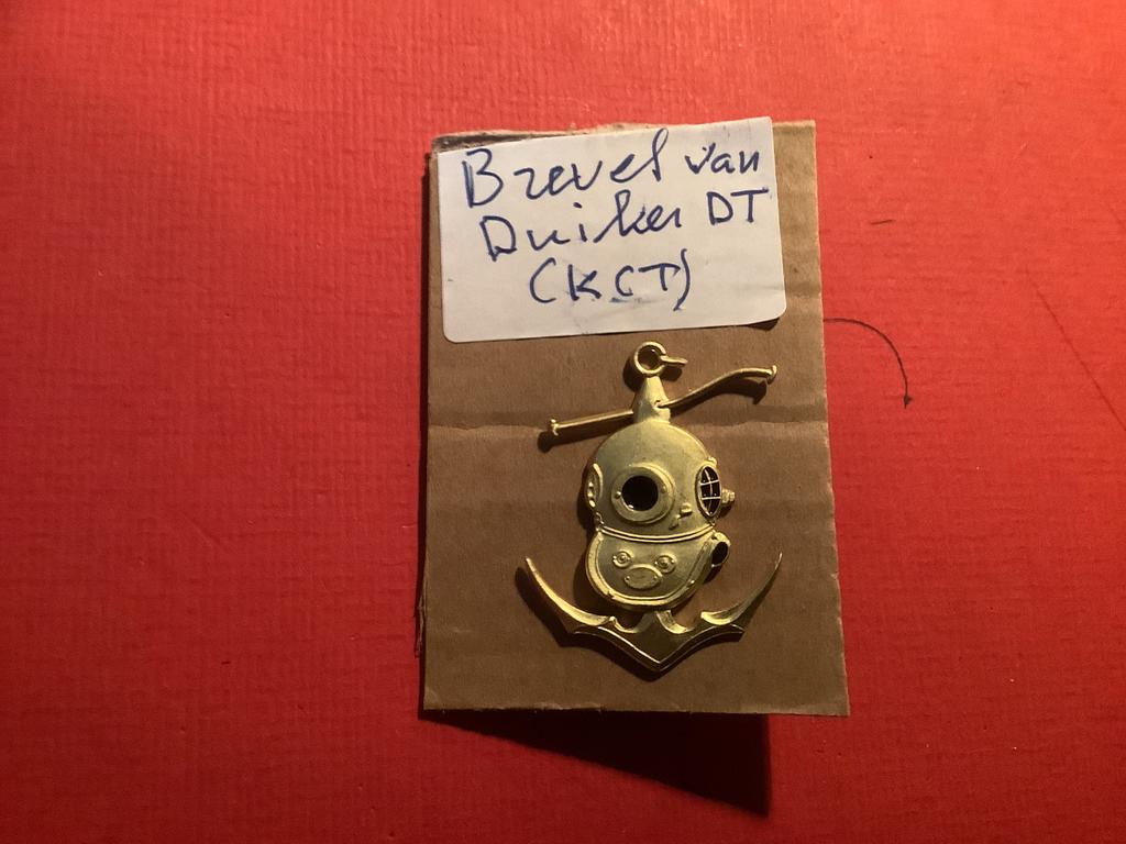 Duikers brevet, Ophalen of Verzenden, Landmacht, Nederland, Embleem of Badge
