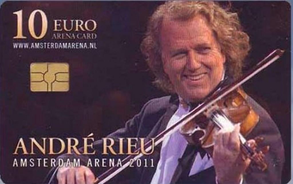 ArenA kaart A123 André Rieu Amsterdam Arena 2011 gebruikt, Verzamelen, Ophalen of Verzenden, Nederland