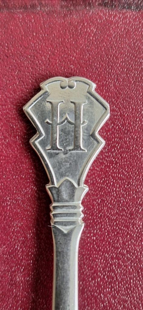 Zilmeta lepeltje met letter H, Ophalen of Verzenden