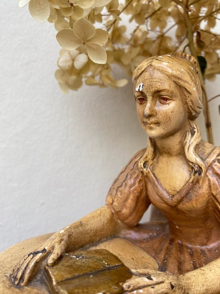 Antieke figuur-vaas - Depose Simonetti 618!, Ophalen of Verzenden