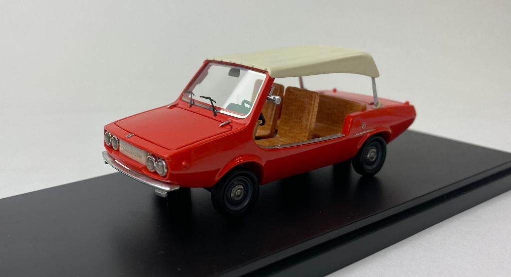 JSN VDM 1:43 DAF Michelotti Shellette rood strandwagen, Overige merken, -, Ophalen of Verzenden, -