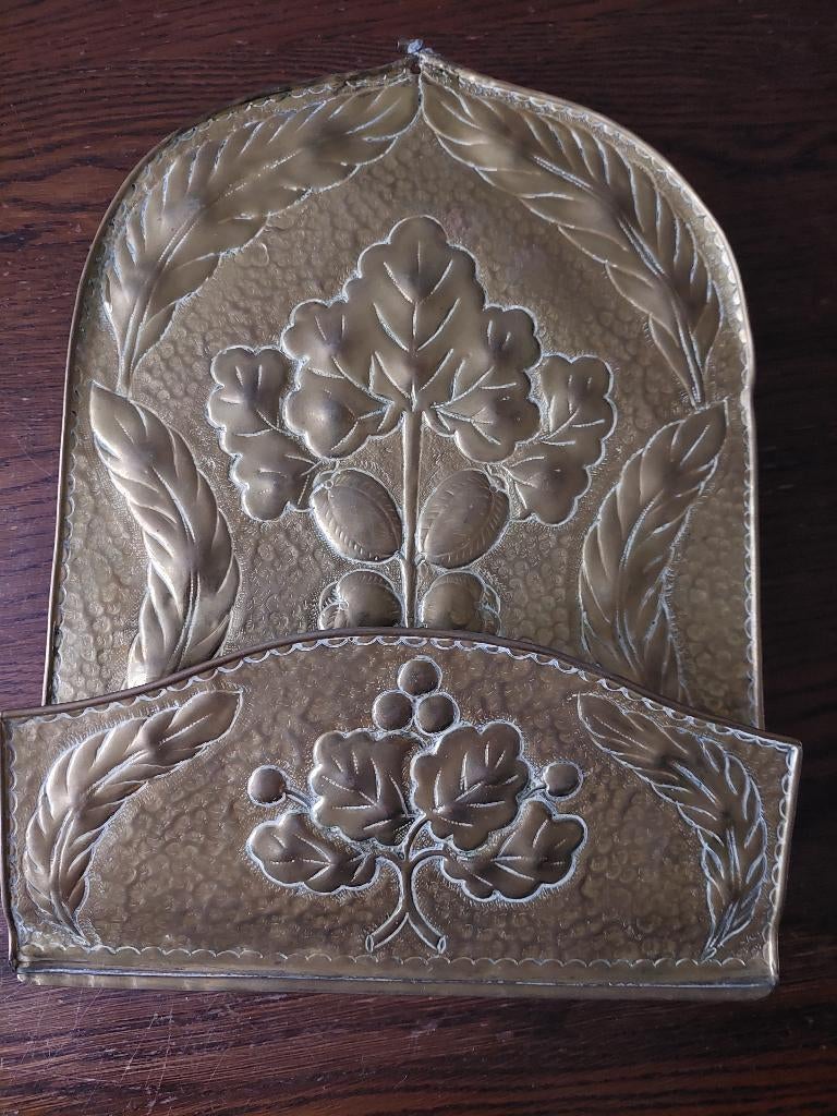 Vintage messing brievenhouder, Ophalen of Verzenden