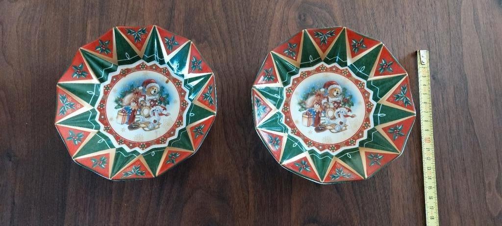 Schalen kerst Villeroy & Boch, Ophalen of Verzenden, Zo goed als nieuw, Porselein, Bord of Schaal
