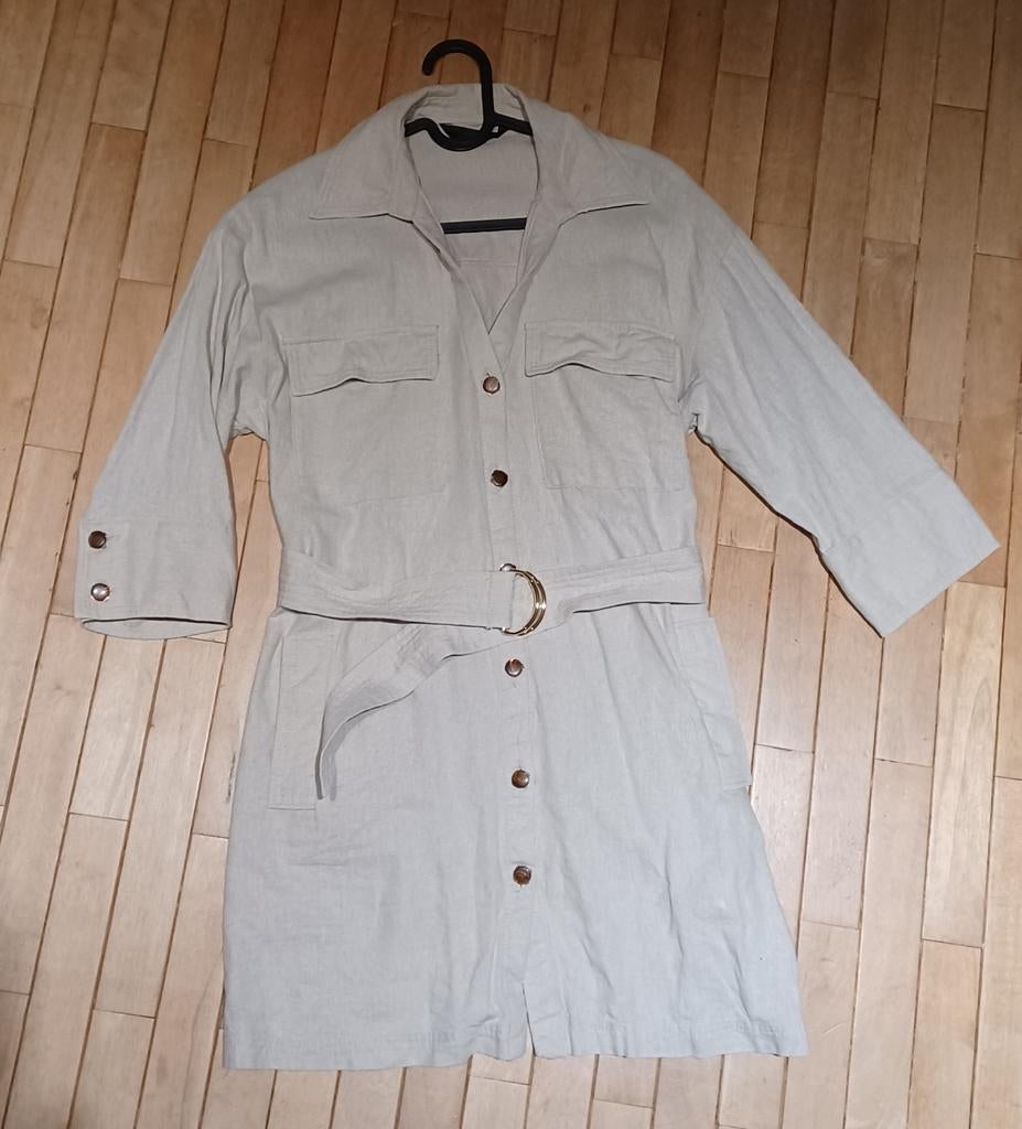 Nieuw ongedragen jurk 50% linnen mt S, Nieuw, Ophalen of Verzenden, Maat 36 (S), Zara