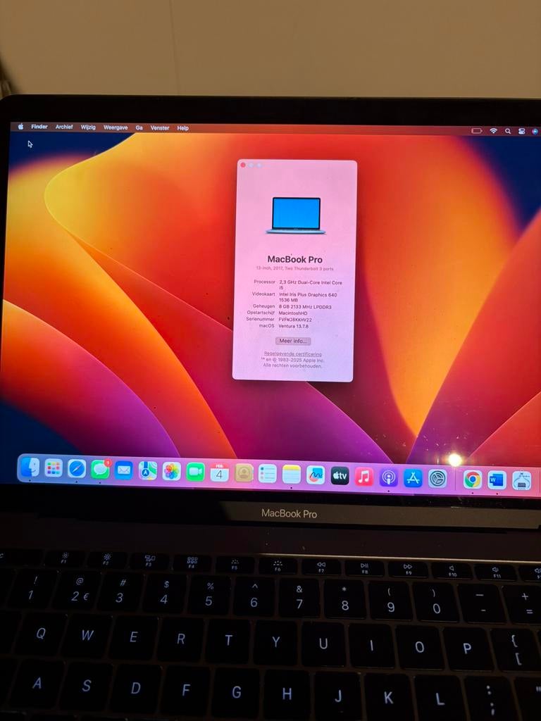 MacBook Pro 13 inch 2017 | i5 | 8GB | SSD, Computers en Software, MacBook Pro, 2 tot 3 Ghz, 13 inch, Ophalen of Verzenden