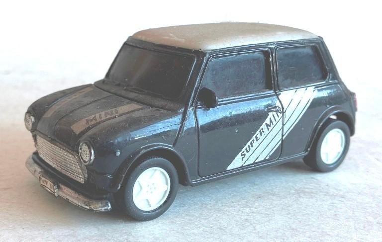Mini Cooper zwart Welly., Ophalen of Verzenden, Gebruikt, Auto