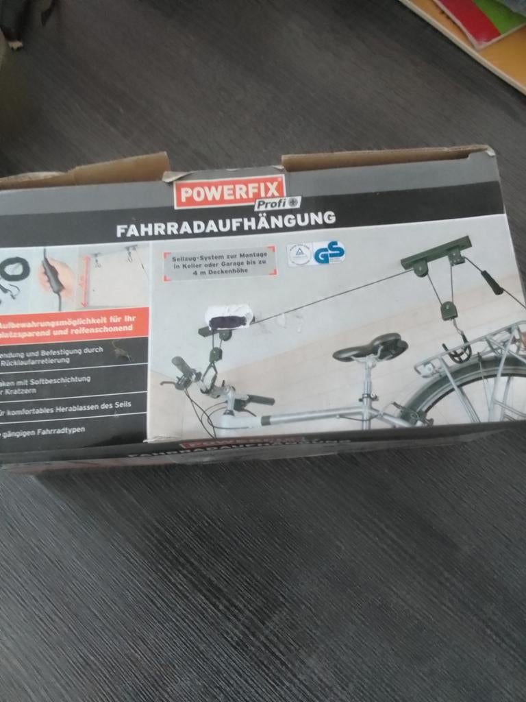 Fietsophangsysteem Powerfix, Fietsen en Brommers, Ophalen, Nieuw