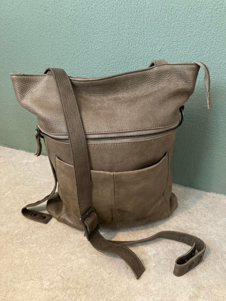 Leren tas van Fred De La Bretoniere, Huis en Inrichting, Gebruikt, Mand, Ophalen of Verzenden, Overige vormen