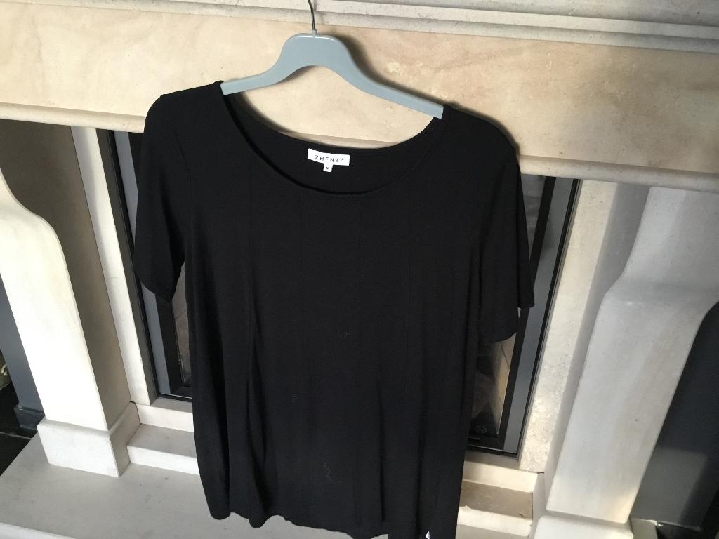Zwarte tuniek van Zhenzi. Maat M=46, Zhenzi, Ophalen of Verzenden, Zo goed als nieuw, Blouse of Tuniek