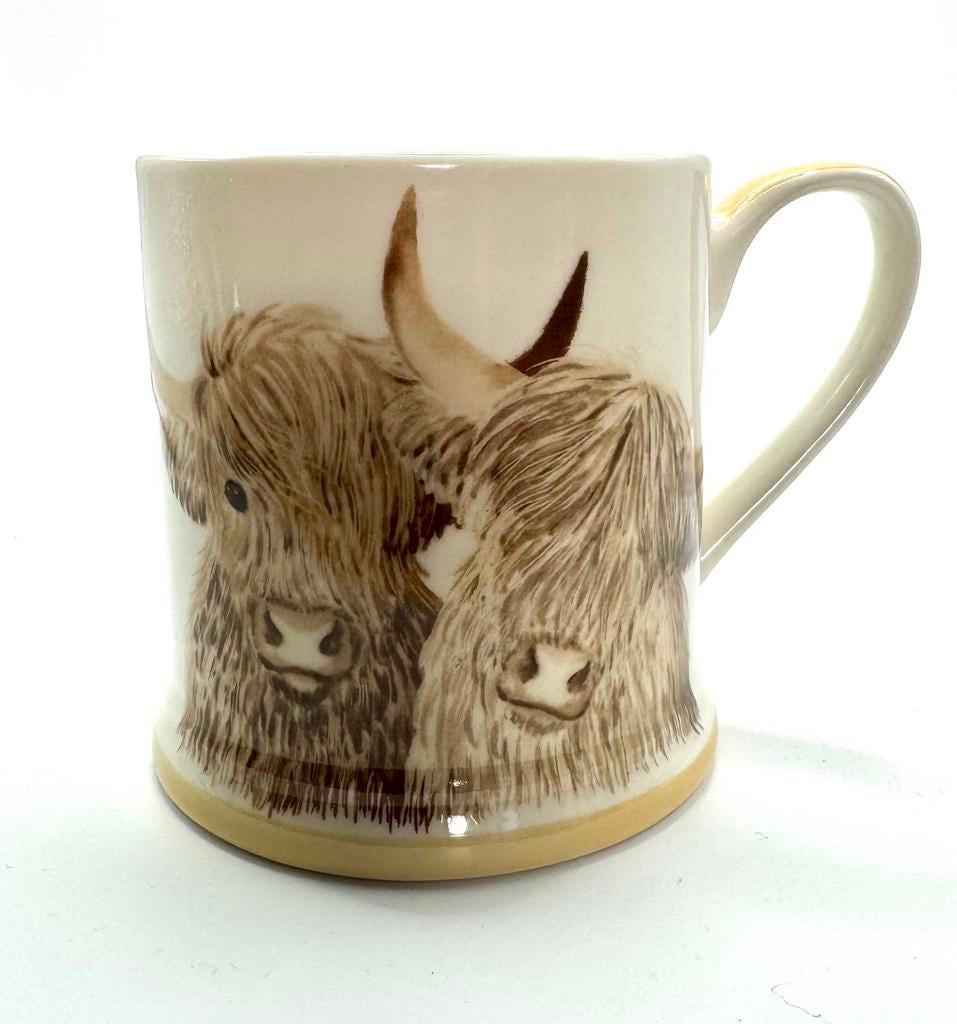 Nieuwe F&F Home Highland Cow Tankard Mok, Nieuw, Ophalen of Verzenden, Overige stijlen, Kop(pen) en/of Schotel(s)