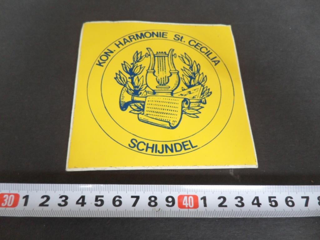 sticker Schijndel Koninklijke Harmonie St. Cecilia, Verzamelen, Ophalen, Zo goed als nieuw