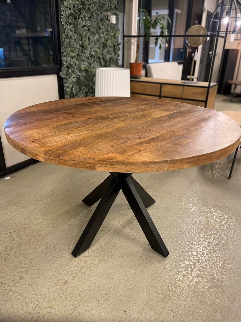 LEEGVERKOOP MANGO ROND SPINPOOT VOORRAAD CHEFMEUBEL! 199, Bruin, Nieuw, Ophalen of Verzenden, Modern