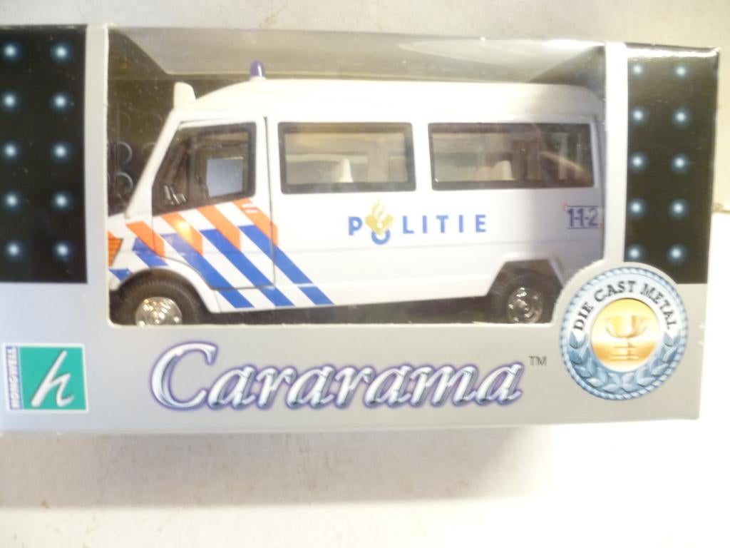Cararama Mercedes Benz T1 Politie Bus 112 1:43 modelauto, Hobby en Vrije tijd, Modelauto's | 1:43, Ophalen of Verzenden, Nieuw