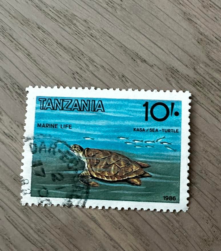 Tanzania 1986 schilpad gestempeld, Ophalen of Verzenden, Tanzania, Gestempeld