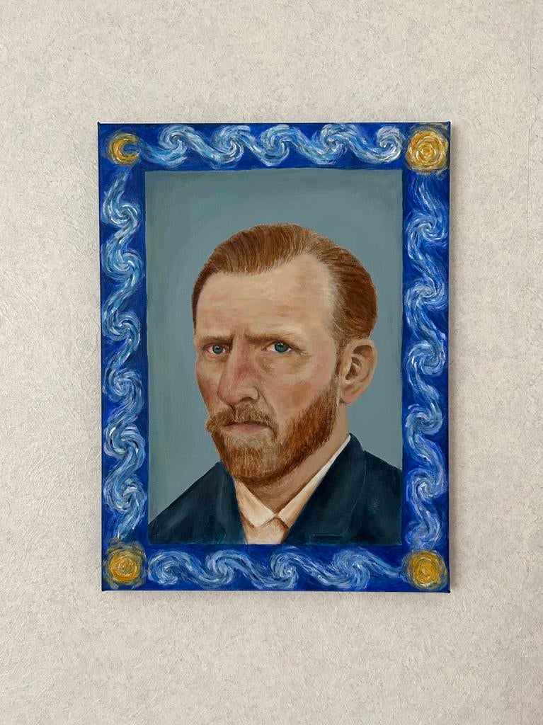 Schilderij portret Van Gogh, Ophalen of Verzenden