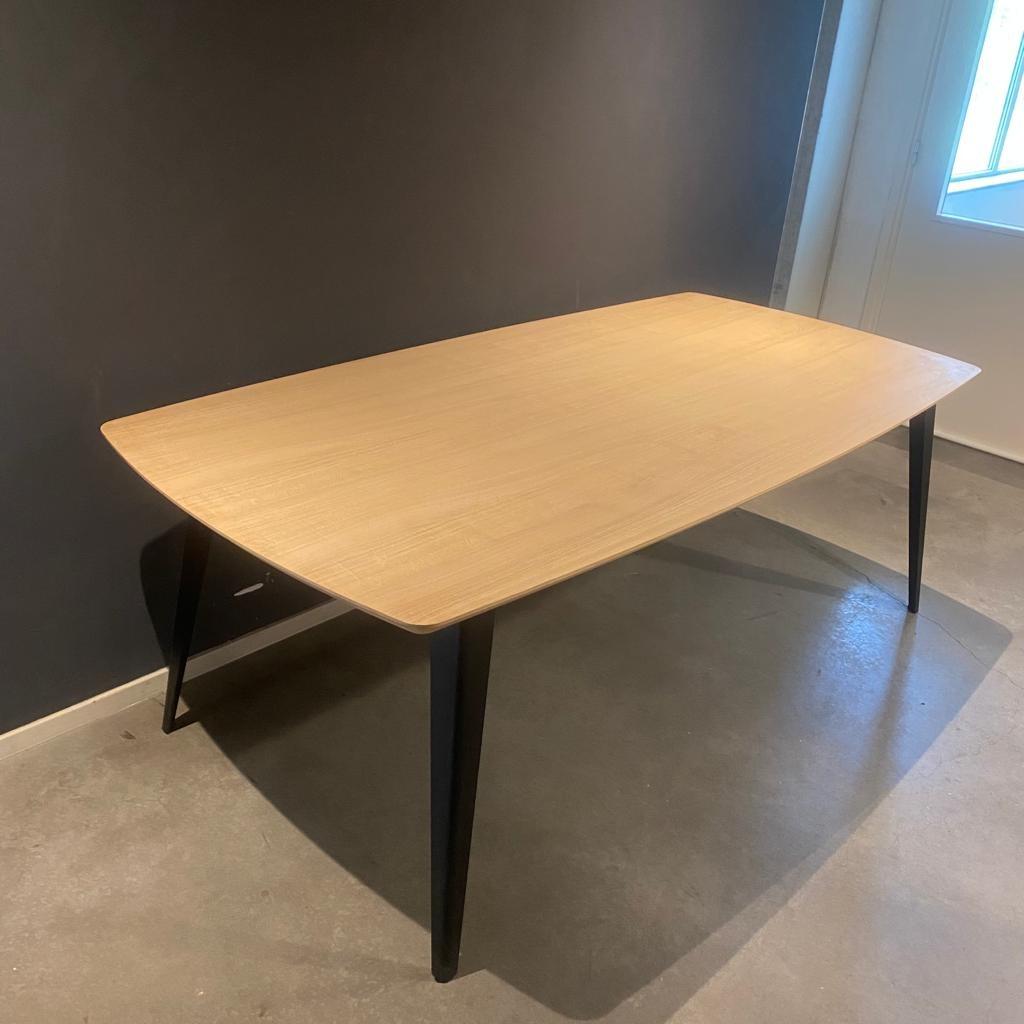 Eiken Tafel - Diverse Frame - 220x100cm, 100 tot 150 cm, Ophalen of Verzenden, Vijf personen of meer, Eikenhout