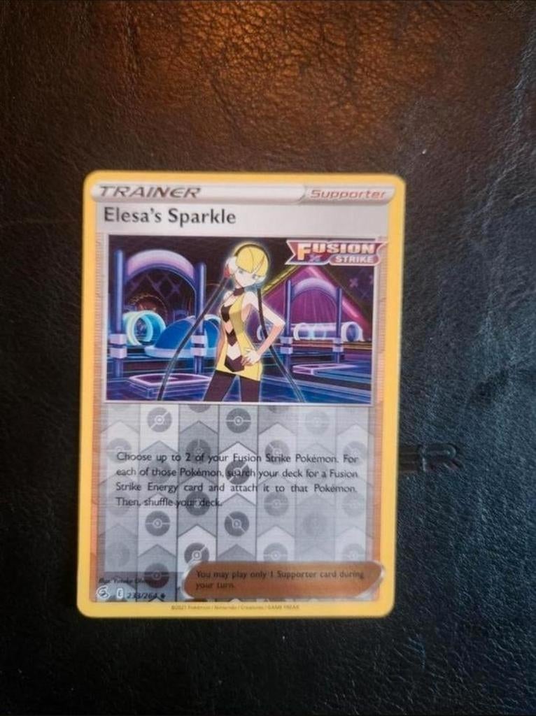 Elesa's sparkle 233/264 Fusion strike, Hobby en Vrije tijd, Verzamelkaartspellen | Pokémon, Ophalen of Verzenden, Zo goed als nieuw