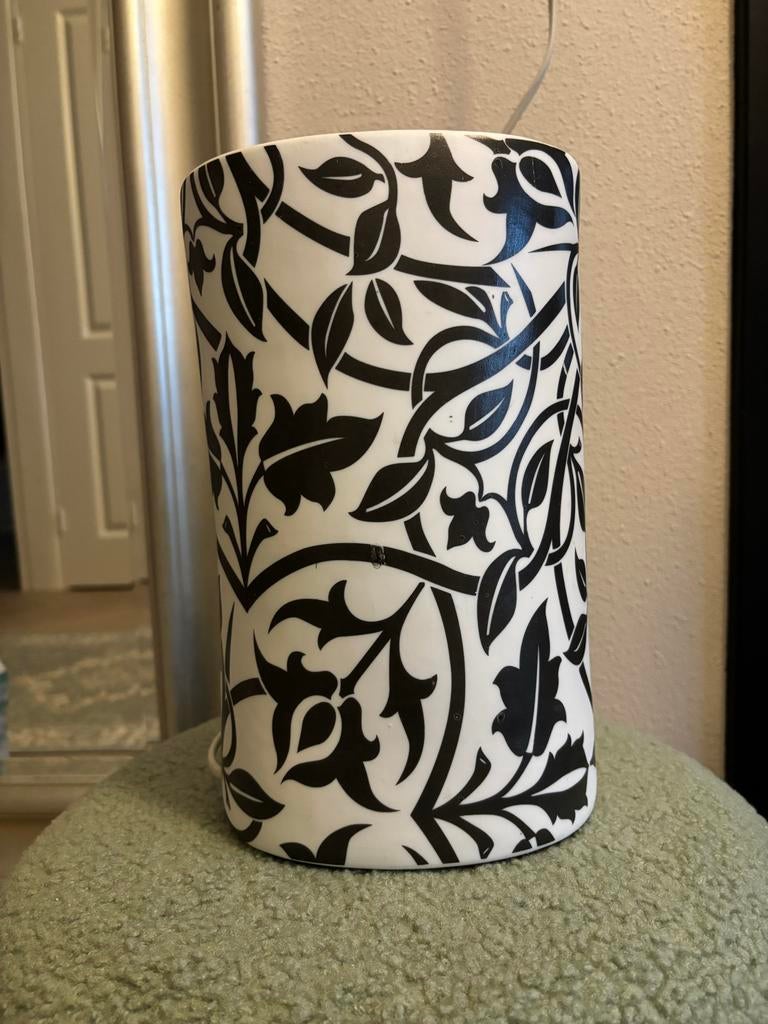 &K Amsterdam (Klevering) Tafellamp Porselein Botanisch Desig, Huis en Inrichting, Ophalen, Overige materialen, Gebruikt, Past in verschillende interieurs