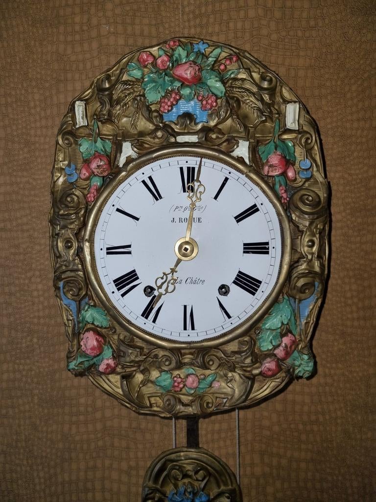 Gekleurde bloemslinger comtoise, Antiek en Kunst, Ophalen