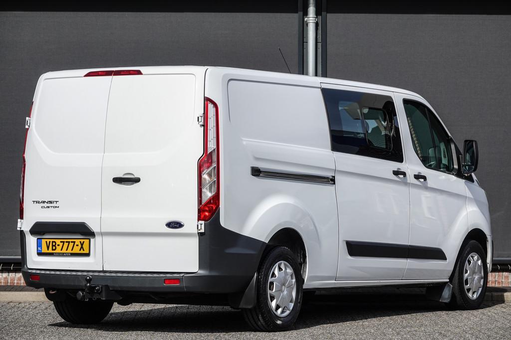 Ford Transit Custom L2H1 | 2.2 Tdci 100Pk | Dubbele Cabine |, Voorwielaandrijving, Euro 5, Gebruikt, Zwart