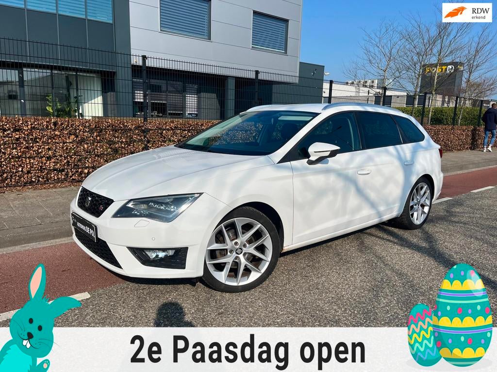 SEAT Leon ST 1.4 EcoTSI FR Connect Cruise/Climate-Control Bl, Voorwielaandrijving, Stof, Gebruikt, Zwart