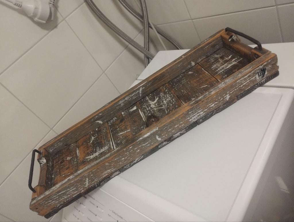 Zaltii dienblad steigerhout, Huis en Inrichting, Woonaccessoires | Dienbladen, Hout, Rechthoekig, Ophalen of Verzenden