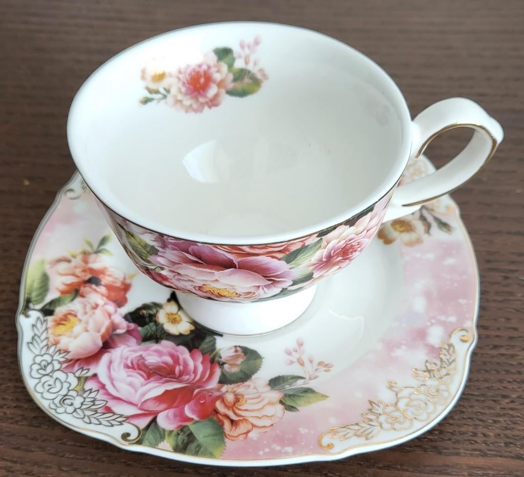 Clayre & Eef kop en schotel - NIEUW, Nieuw, Ophalen of Verzenden, Overige stijlen, Kop(pen) en/of Schotel(s)