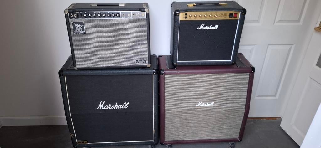 Marshall cabs, JCM800 studio en Musicman RD112, Ophalen, Gebruikt, 100 watt of meer