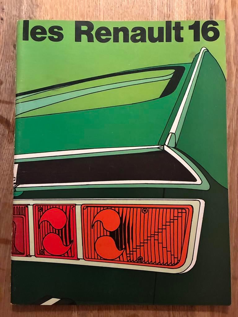 Renault 16 brochure, Boeken, Auto's | Folders en Tijdschriften, Ophalen of Verzenden, Zo goed als nieuw, Renault