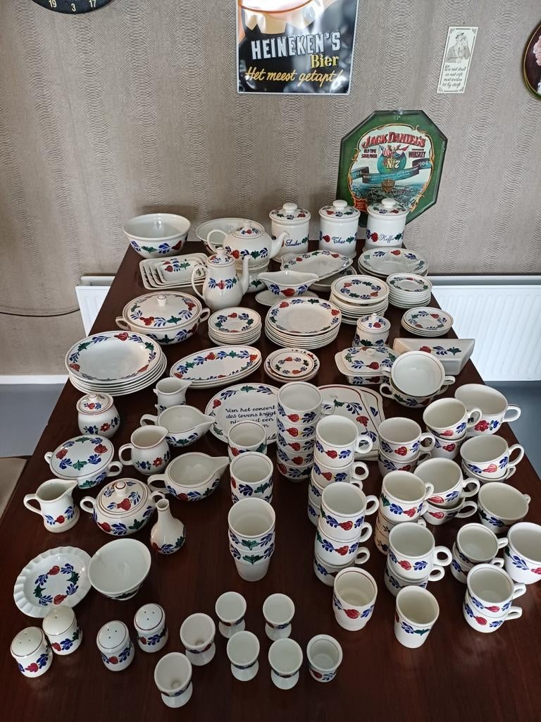 Boerenbont servies., Huis en Inrichting, Keuken | Servies, Ophalen, Gebruikt, Aardewerk, Boerenbont
