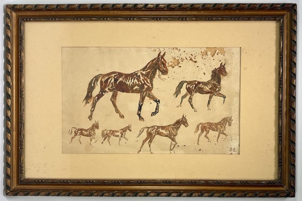 Schilderijen, tekeningen en grafiek in onze aprilveiling, Antiek en Kunst, Ophalen of Verzenden