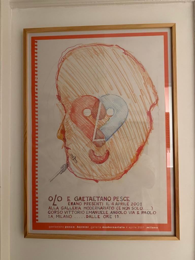 Gaetano Pesce Originele Expositie Poster 2001, Ophalen of Verzenden