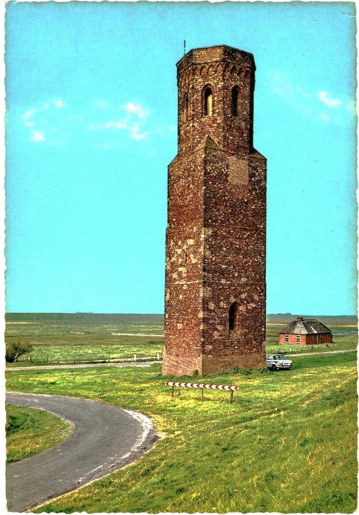 18623 Plompetoren van Koudekerke Zeeland 1975 Gelopen, Verzamelen, Ansichtkaarten | Nederland, Ophalen of Verzenden, 1960 tot 1980