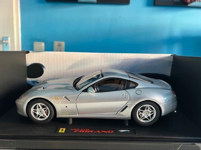 FERRARI 599 GTB FIORANO 1:18 HOT WHEELS ELITE, Ophalen of Verzenden, Zo goed als nieuw, Auto, Hot Wheels