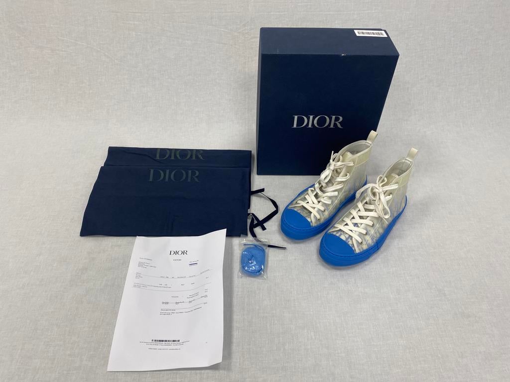 Dior B23 High Top Blue/White Size 42,5, Kleding | Heren, Schoenen, ., Nieuw, Sneakers of Gympen, .