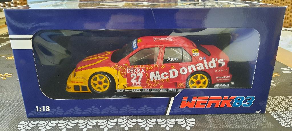 Alfa Romeo 155 V6 #27 McDonald's ITC 1:18, Ophalen of Verzenden, Nieuw, Auto, Overige merken